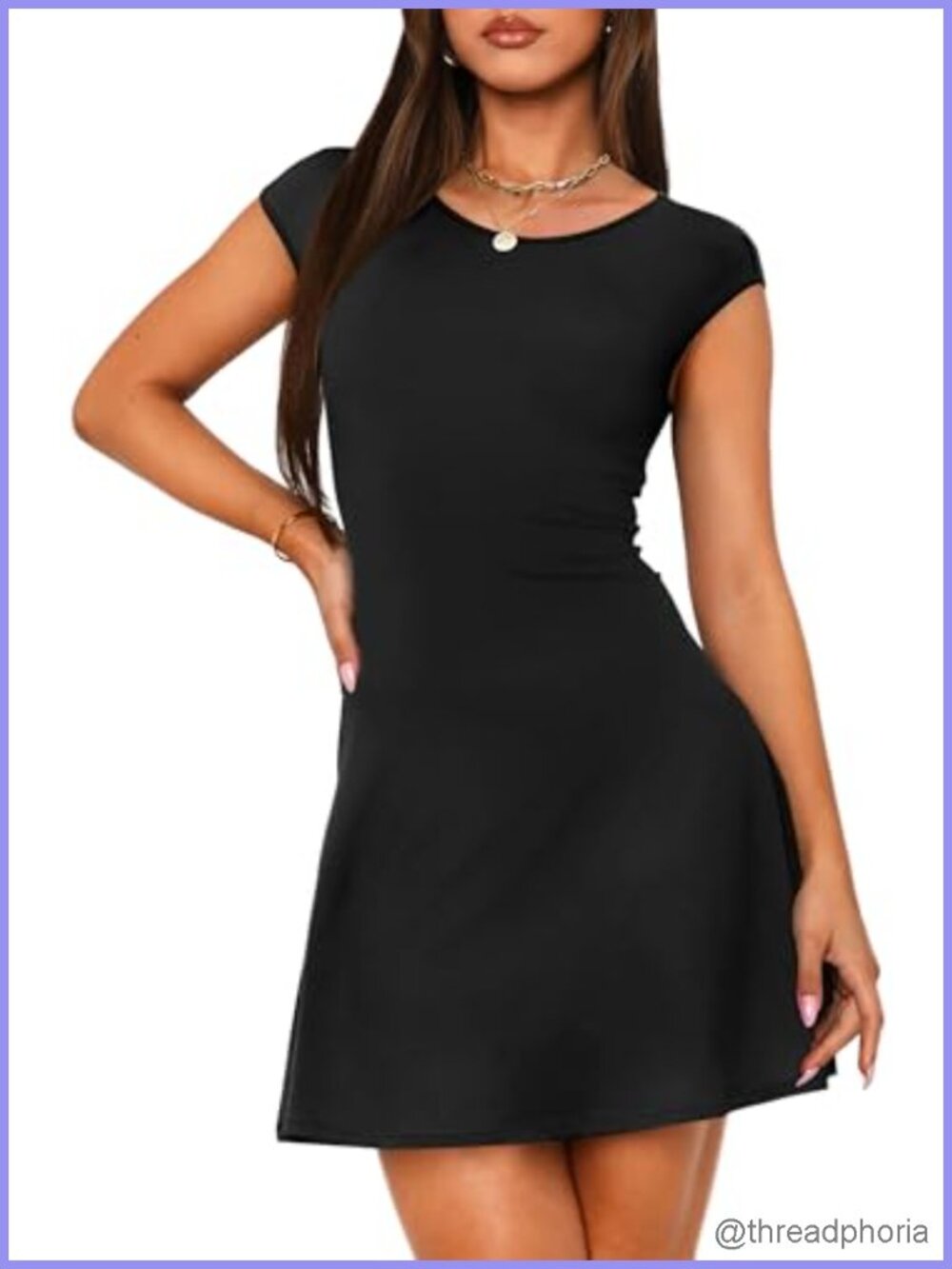 Women's Cap Sleeve Bodycon Mini Dress Cocktail Party Club A-Line Stretchy Knit